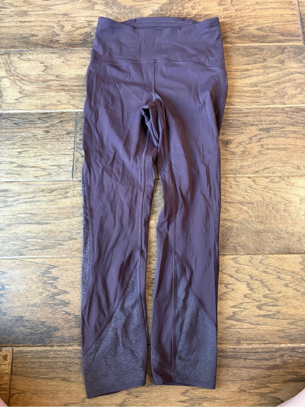 lululemon athletica Plum High-Rise Leggings with Textured Ankle Panels
